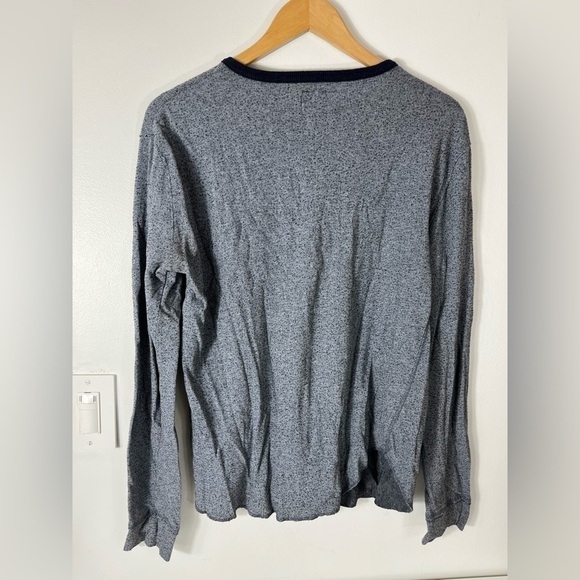 Bdg Urban Outfitters Blue Henley Mens Size Medium Shirt Long Sleeve - Picture 4 of 7